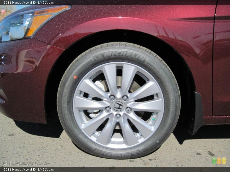 2011 Honda Accord EX-L V6 Sedan Wheel and Tire Photo #47003925