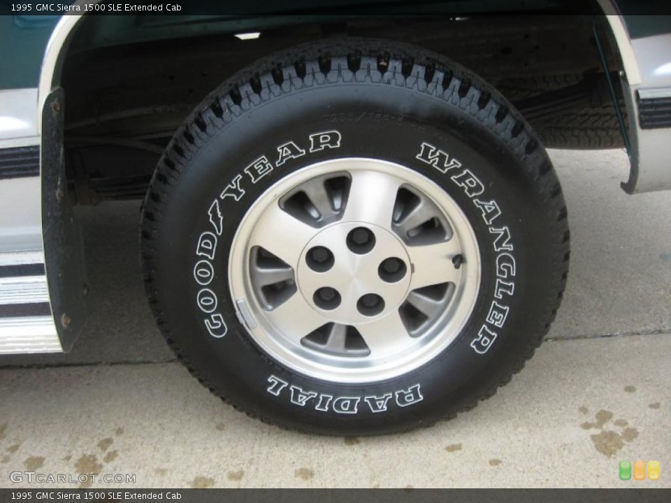 1995 GMC Sierra 1500 SLE Extended Cab Wheel and Tire Photo #47013129