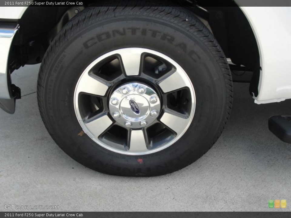 2011 Ford F250 Super Duty Lariat Crew Cab Wheel and Tire Photo #47024205