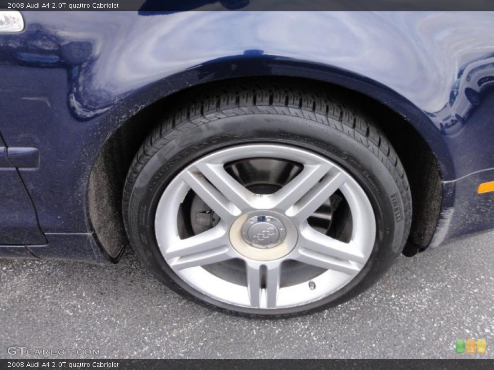 2008 Audi A4 2.0T quattro Cabriolet Wheel and Tire Photo #47025996