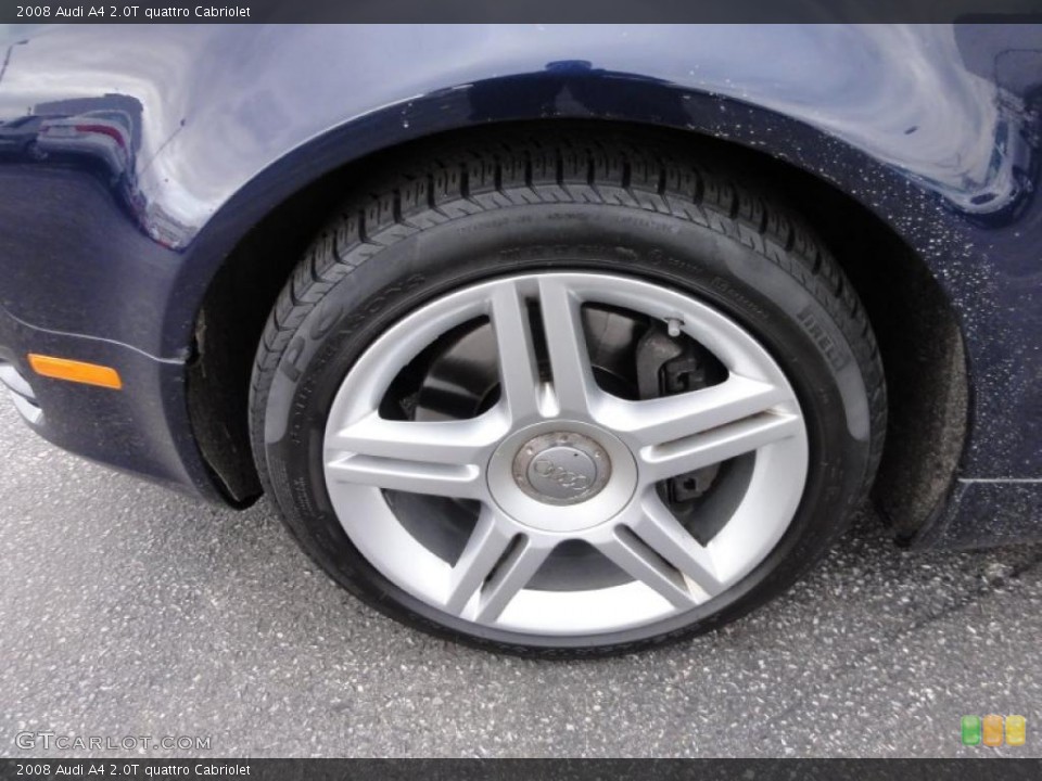 2008 Audi A4 2.0T quattro Cabriolet Wheel and Tire Photo #47026044