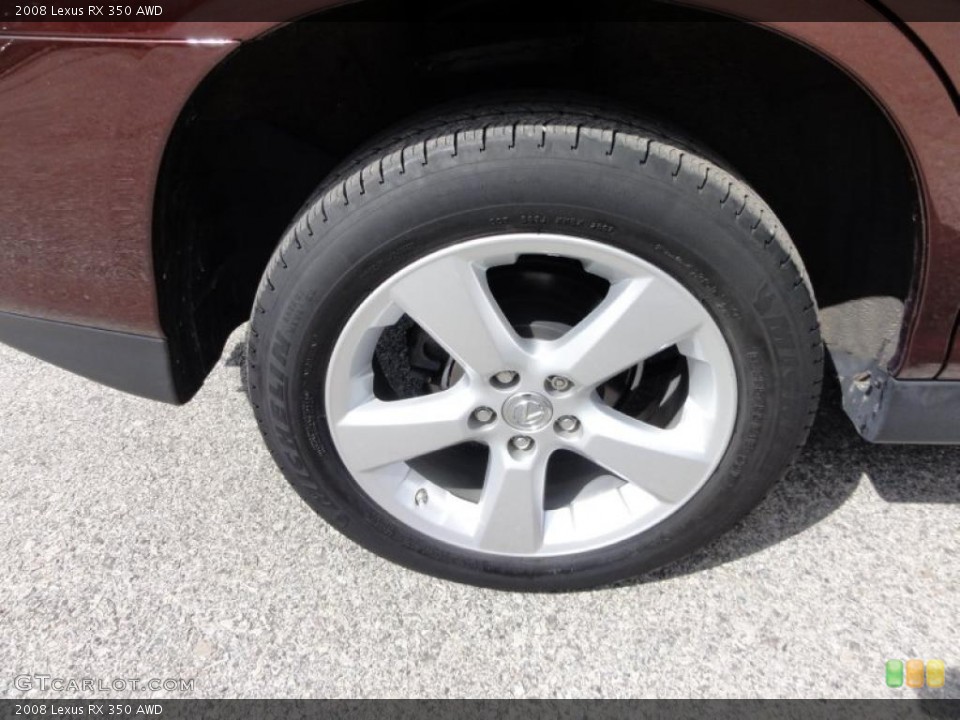 2008 Lexus RX 350 AWD Wheel and Tire Photo #47028621