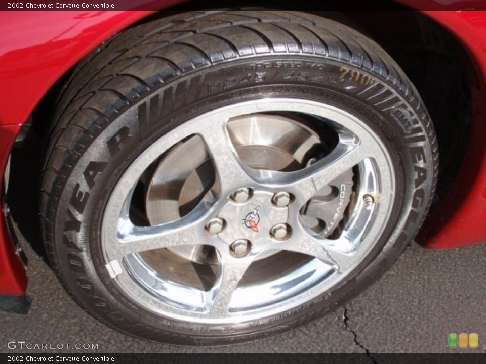 2002 Chevrolet Corvette Convertible Wheel and Tire Photo #47038404