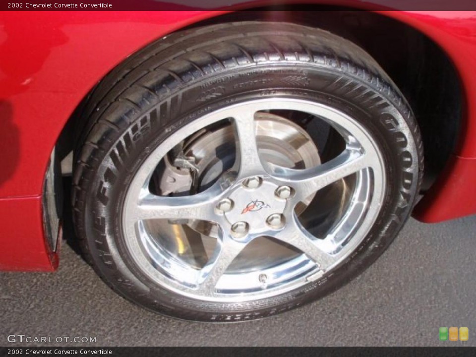 2002 Chevrolet Corvette Convertible Wheel and Tire Photo #47038461