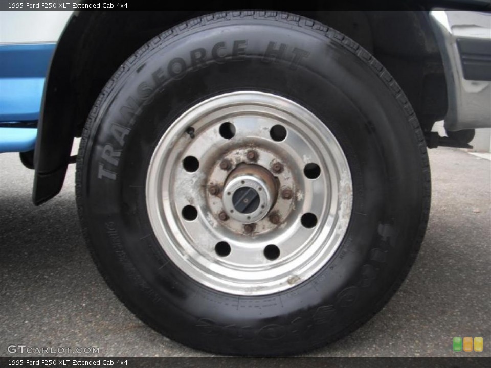 1995 Ford F250 XLT Extended Cab 4x4 Wheel and Tire Photo #47040819