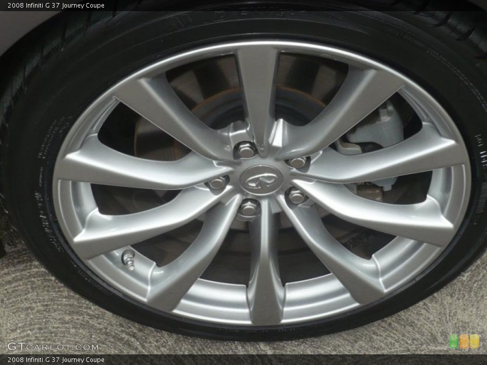 2008 Infiniti G 37 Journey Coupe Wheel and Tire Photo #47047875