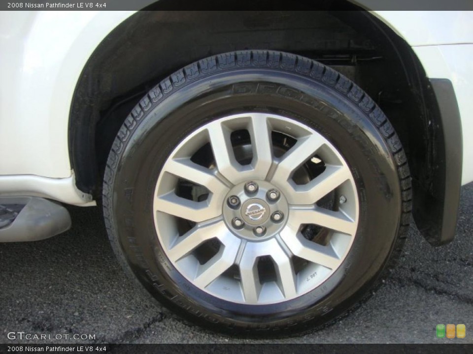 2008 Nissan Pathfinder LE V8 4x4 Wheel and Tire Photo #47051114