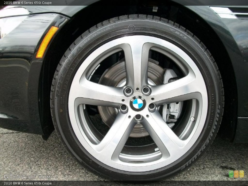 2010 BMW 6 Series 650i Coupe Wheel and Tire Photo #47052132