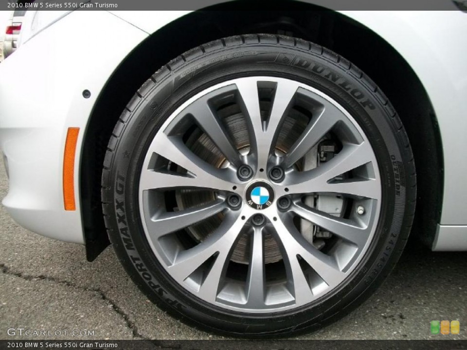 2010 BMW 5 Series 550i Gran Turismo Wheel and Tire Photo #47052648