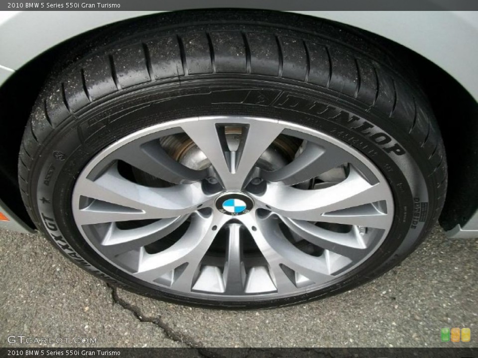 2010 BMW 5 Series 550i Gran Turismo Wheel and Tire Photo #47052660