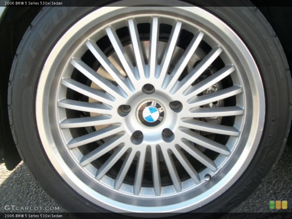 2006 BMW 5 Series 530xi Sedan Wheel and Tire Photo #47058770