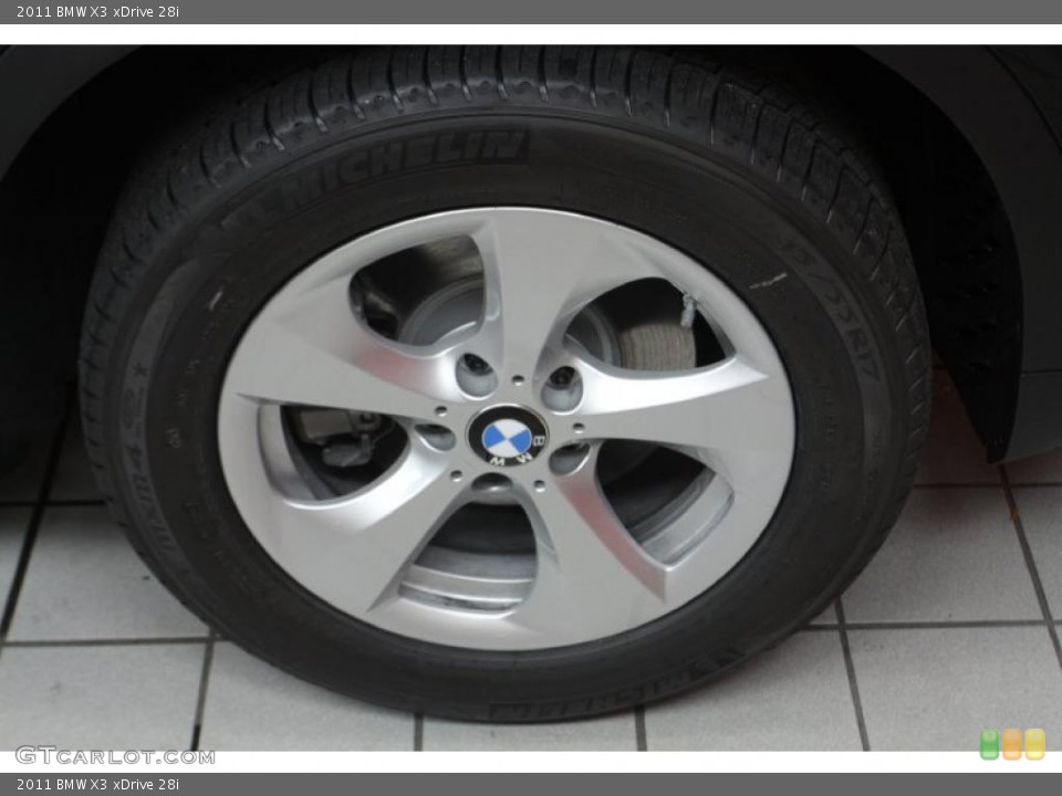 2011 BMW X3 xDrive 28i Wheel and Tire Photo #47063693