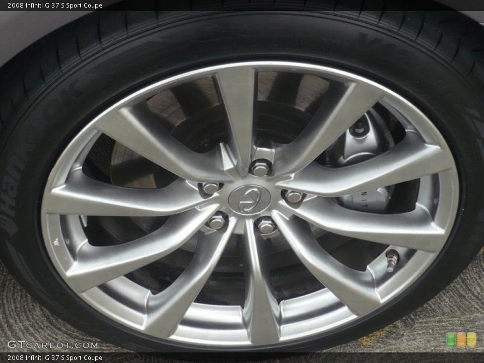 2008 Infiniti G 37 S Sport Coupe Wheel and Tire Photo #47091929