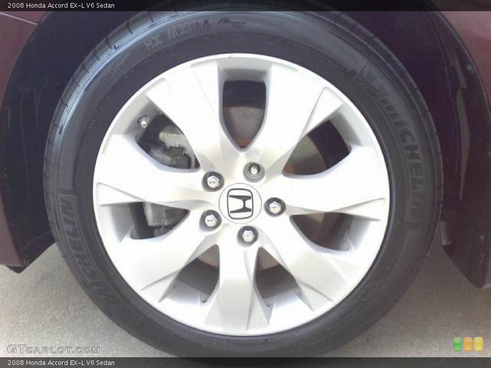 2008 Honda Accord EX-L V6 Sedan Wheel and Tire Photo #47097338