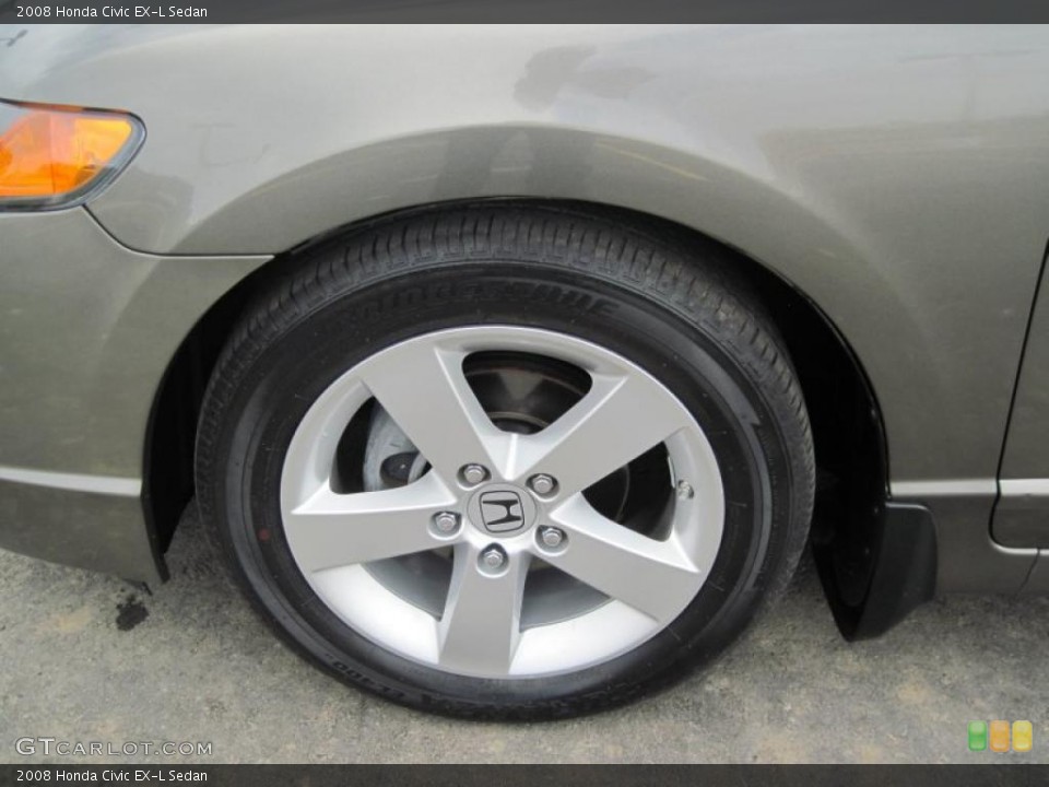 2008 Honda Civic EX-L Sedan Wheel and Tire Photo #47102186