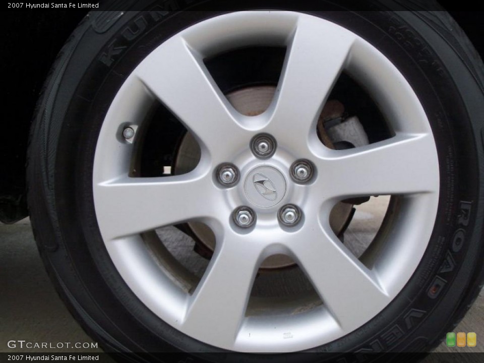 2007 Hyundai Santa Fe Limited Wheel and Tire Photo #47111399