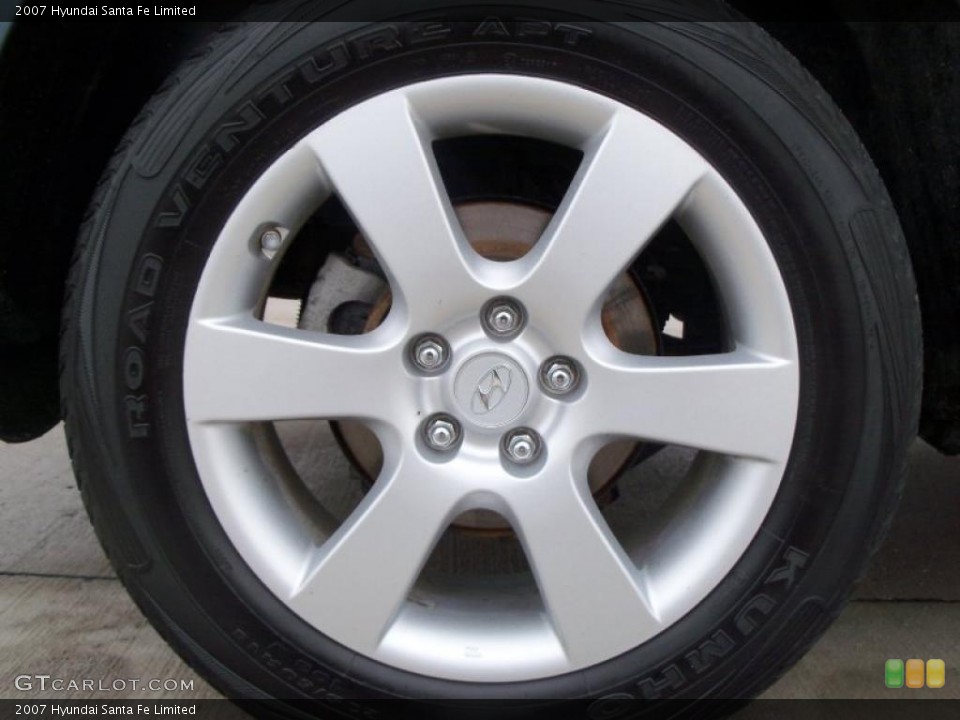 2007 Hyundai Santa Fe Limited Wheel and Tire Photo #47111402