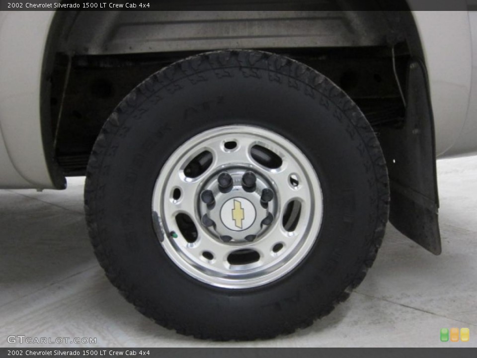 2002 Chevrolet Silverado 1500 LT Crew Cab 4x4 Wheel and Tire Photo #47113976