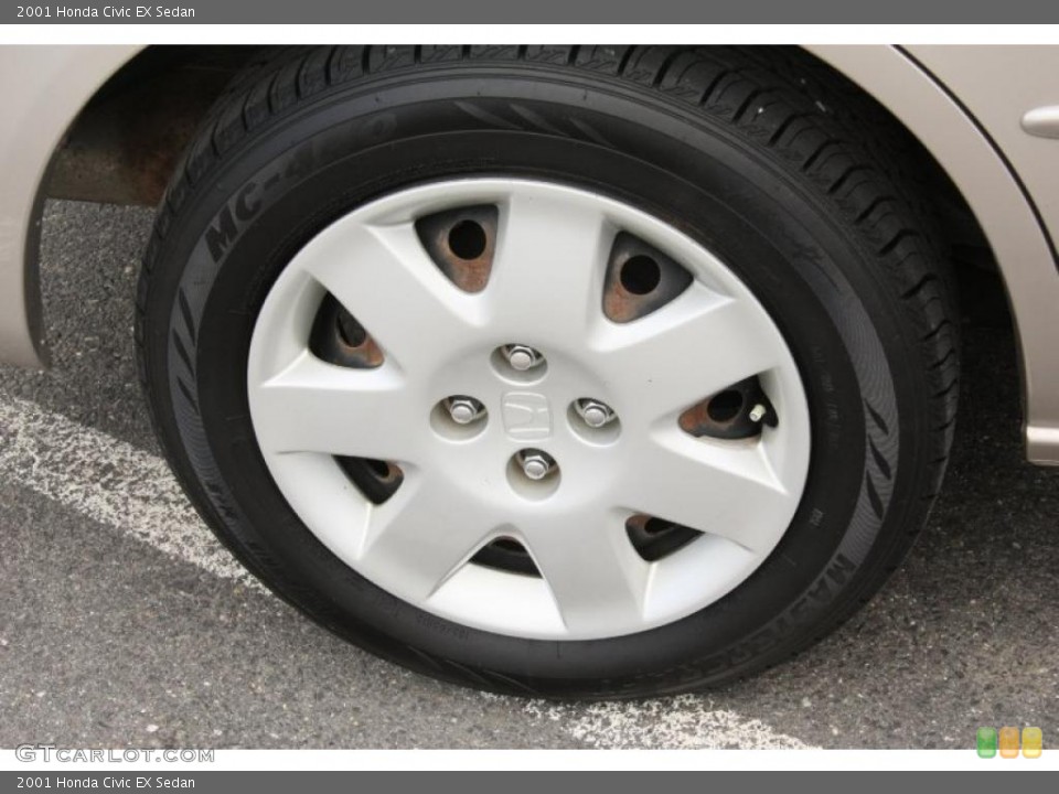 2001 Honda Civic EX Sedan Wheel and Tire Photo #47116523