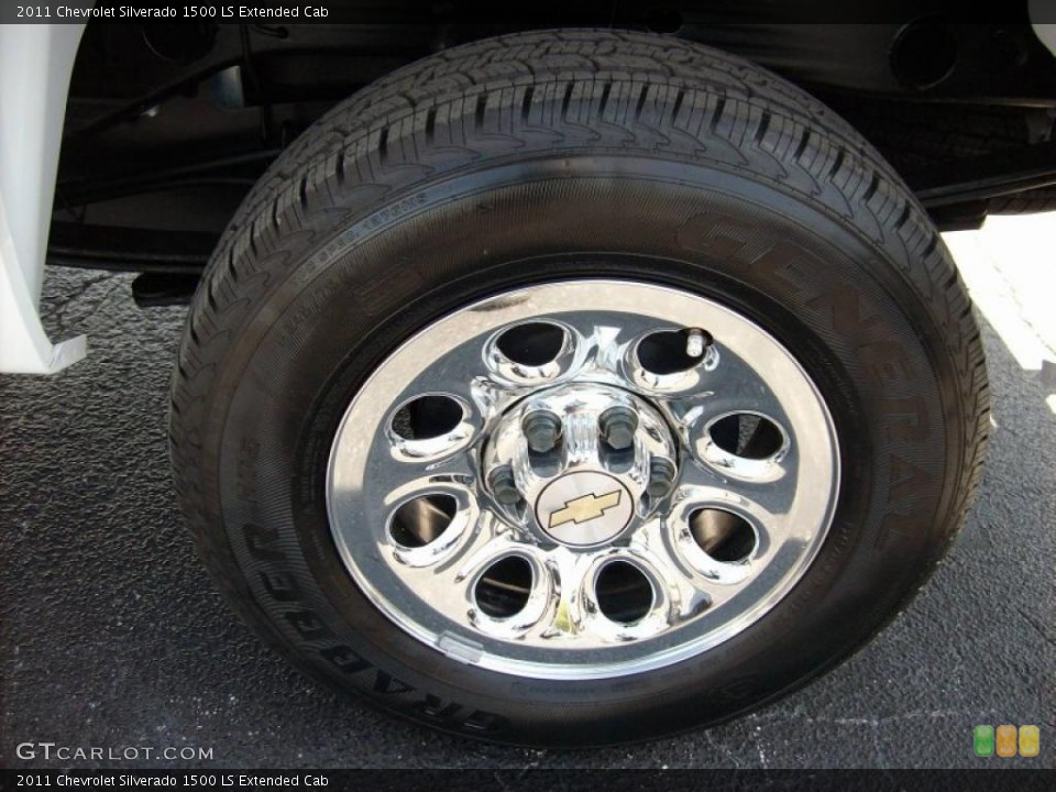 2011 Chevrolet Silverado 1500 LS Extended Cab Wheel and Tire Photo #47118083