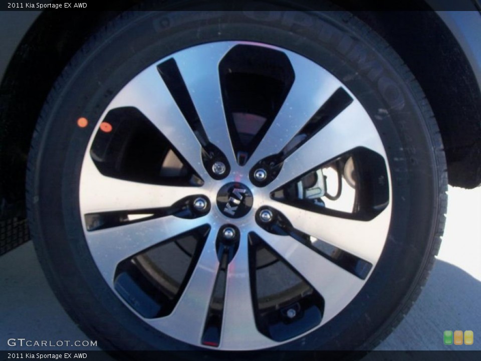 2011 Kia Sportage EX AWD Wheel and Tire Photo #47122701