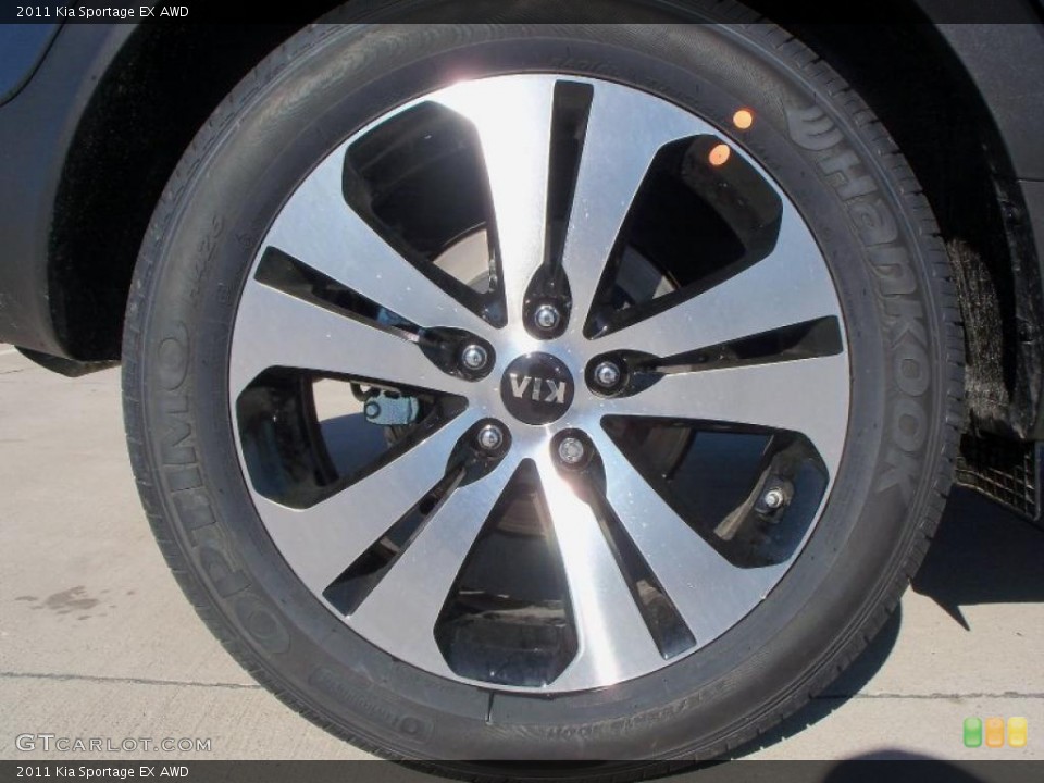 2011 Kia Sportage EX AWD Wheel and Tire Photo #47122716