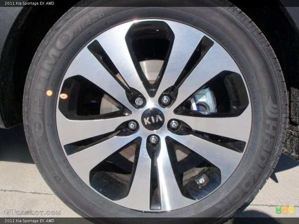 2011 Kia Sportage EX AWD Wheel and Tire Photo #47122728