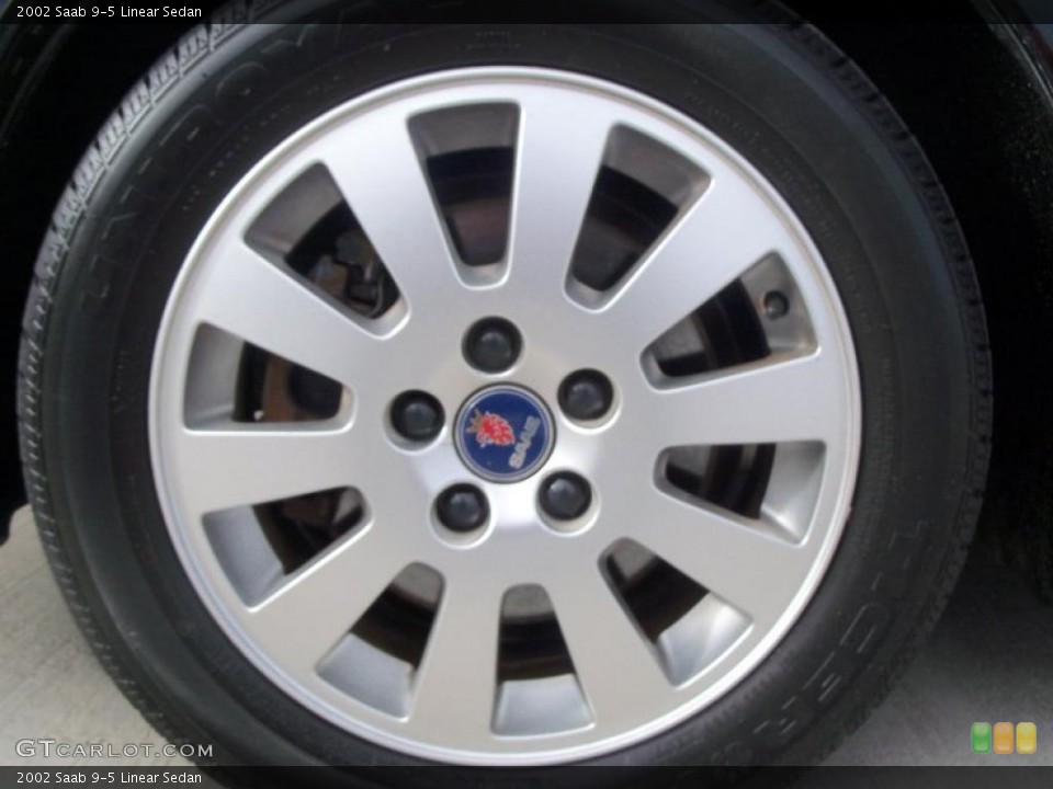 2002 Saab 9-5 Linear Sedan Wheel and Tire Photo #47125902
