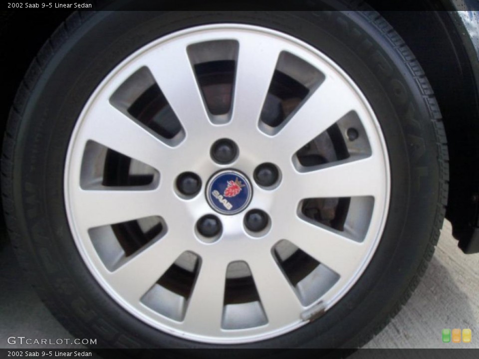 2002 Saab 9-5 Linear Sedan Wheel and Tire Photo #47125917