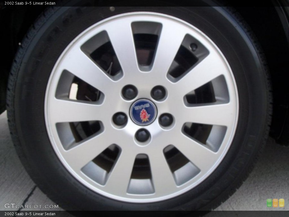 2002 Saab 9-5 Linear Sedan Wheel and Tire Photo #47125932