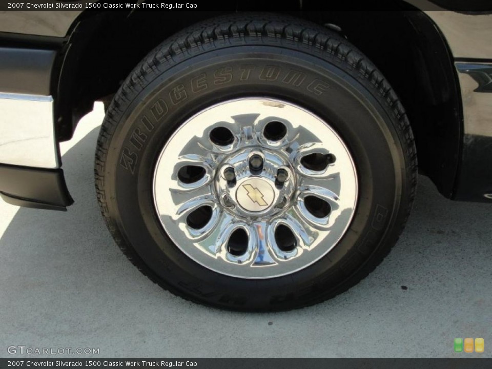 2007 Chevrolet Silverado 1500 Classic Work Truck Regular Cab Wheel and Tire Photo #47136027