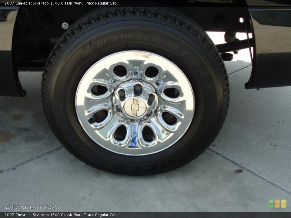 2007 Chevrolet Silverado 1500 Classic Work Truck Regular Cab Wheel and Tire Photo #47136045