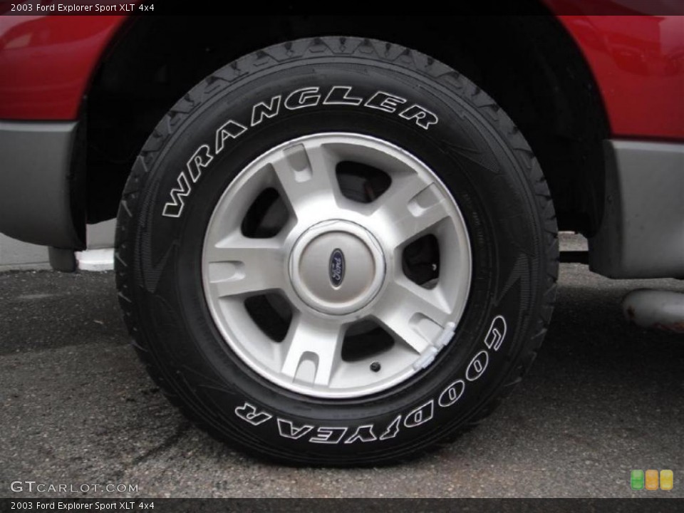 2003 Ford Explorer Sport XLT 4x4 Wheel and Tire Photo #47137707