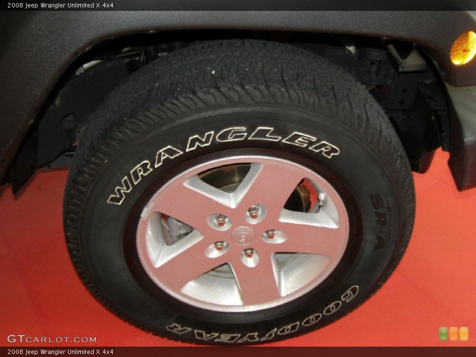 2008 Jeep Wrangler Unlimited X 4x4 Wheel and Tire Photo #47141526