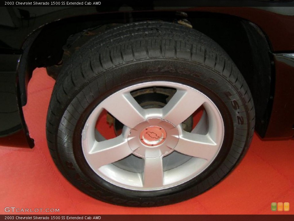 2003 Chevrolet Silverado 1500 SS Extended Cab AWD Wheel and Tire Photo #47143761