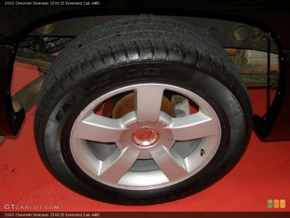 2003 Chevrolet Silverado 1500 SS Extended Cab AWD Wheel and Tire Photo #47144004
