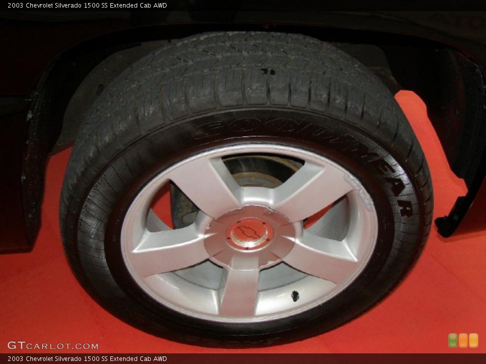2003 Chevrolet Silverado 1500 SS Extended Cab AWD Wheel and Tire Photo #47144097