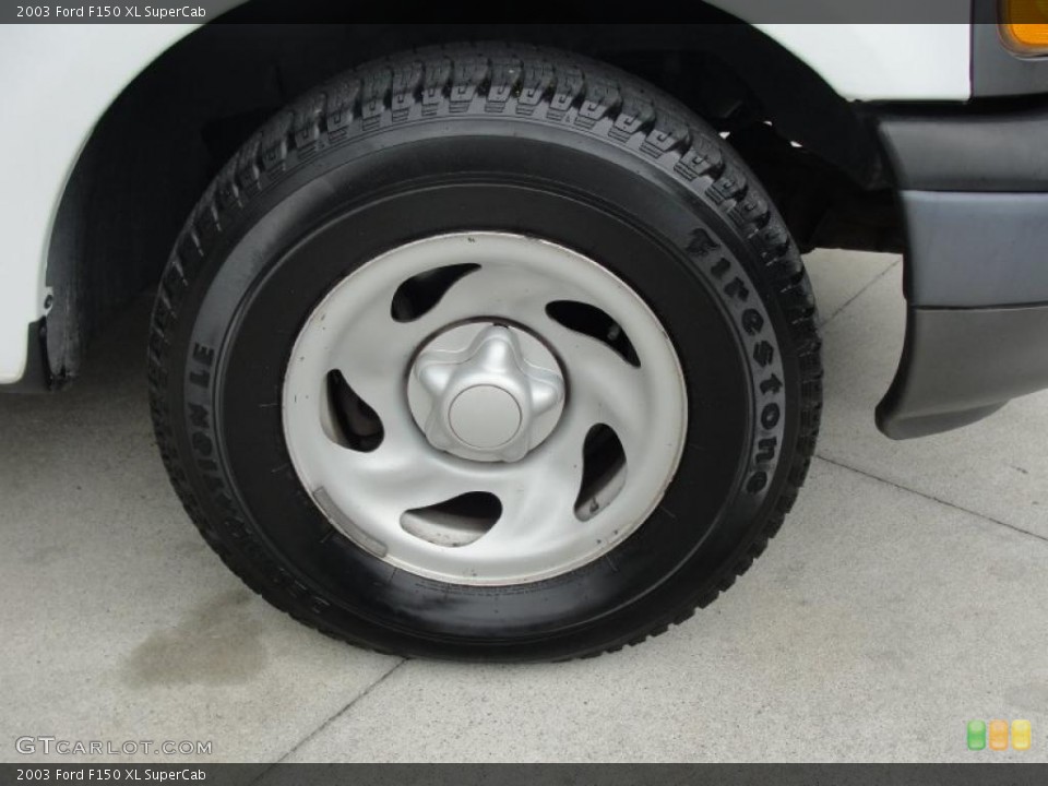 2003 Ford F150 XL SuperCab Wheel and Tire Photo #47159043