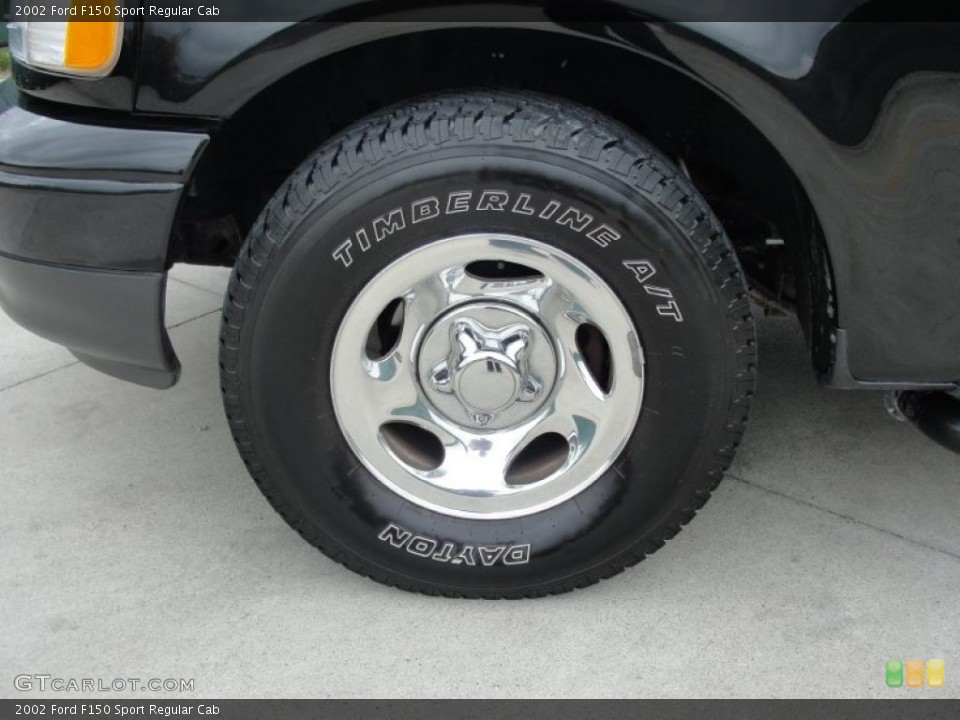 2002 Ford F150 Sport Regular Cab Wheel and Tire Photo #47159865