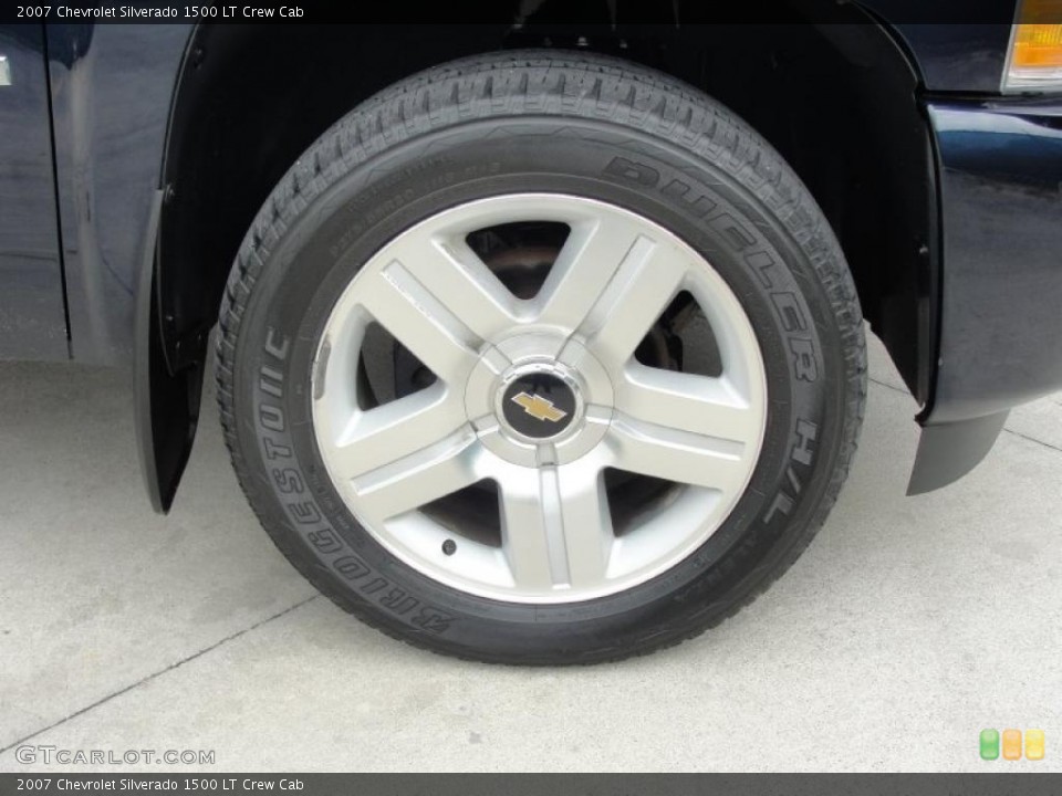 2007 Chevrolet Silverado 1500 LT Crew Cab Wheel and Tire Photo #47161539