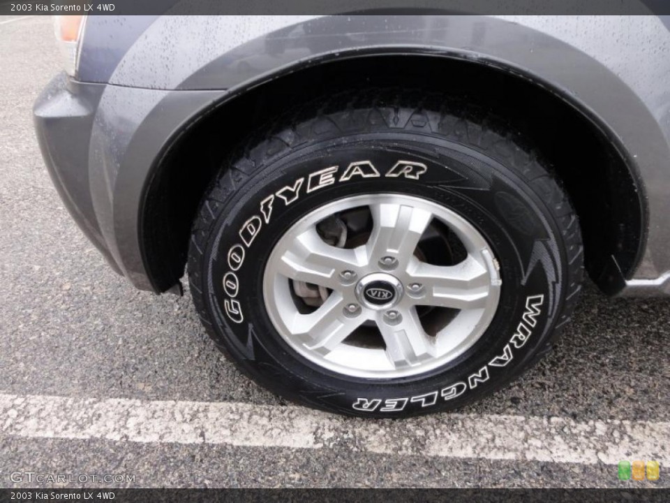 2003 Kia Sorento LX 4WD Wheel and Tire Photo #47169153
