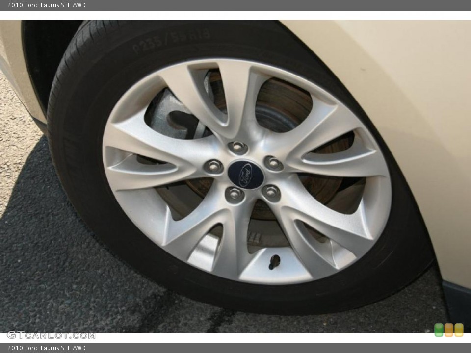 2010 Ford Taurus SEL AWD Wheel and Tire Photo #47176980