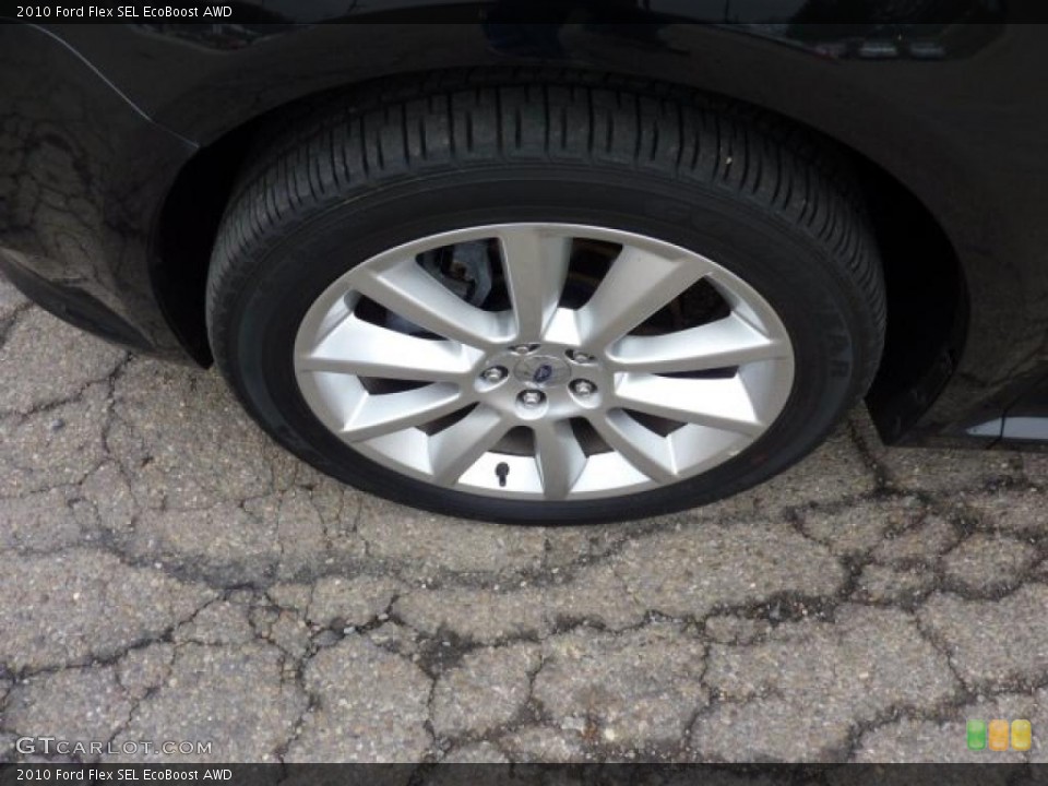 2010 Ford Flex SEL EcoBoost AWD Wheel and Tire Photo #47177013