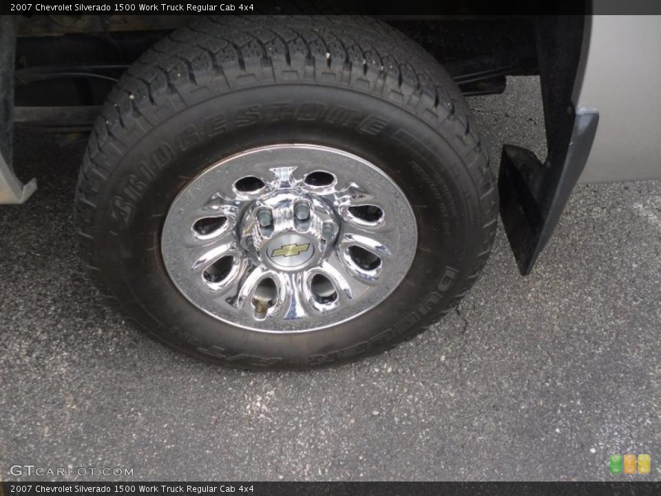 2007 Chevrolet Silverado 1500 Work Truck Regular Cab 4x4 Wheel and Tire Photo #47178675