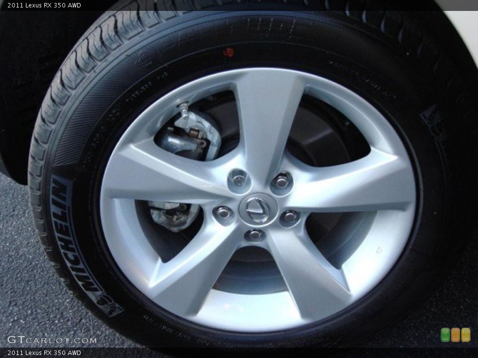 2011 Lexus RX 350 AWD Wheel and Tire Photo #47180640