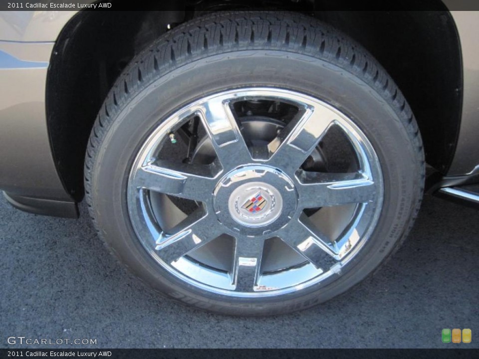 2011 Cadillac Escalade Luxury AWD Wheel and Tire Photo #47185044