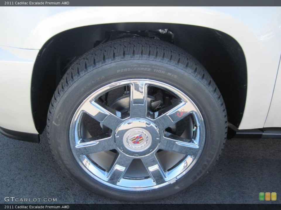 2011 Cadillac Escalade Premium AWD Wheel and Tire Photo #47185179