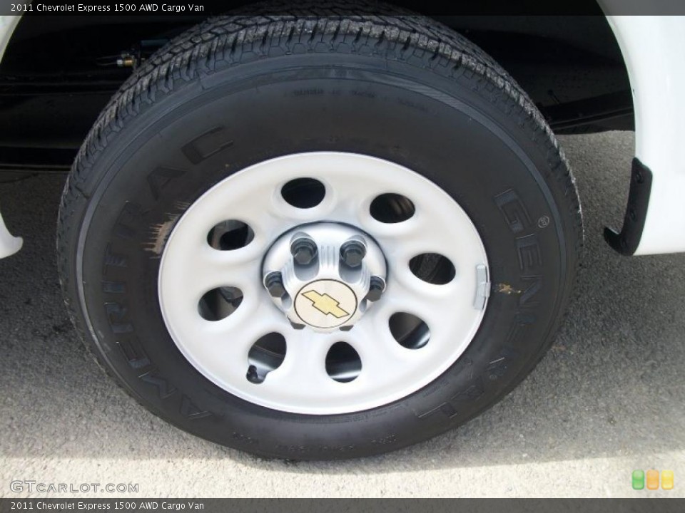 2011 Chevrolet Express 1500 AWD Cargo Van Wheel and Tire Photo #47194244