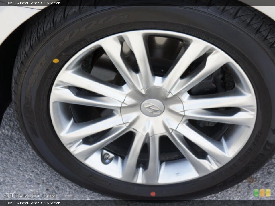 2009 Hyundai Genesis 4.6 Sedan Wheel and Tire Photo #47196611