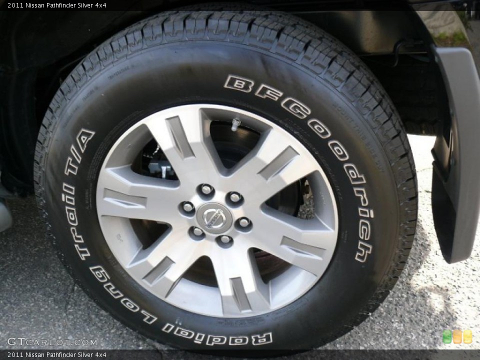 2011 Nissan Pathfinder Silver 4x4 Wheel and Tire Photo #47205128